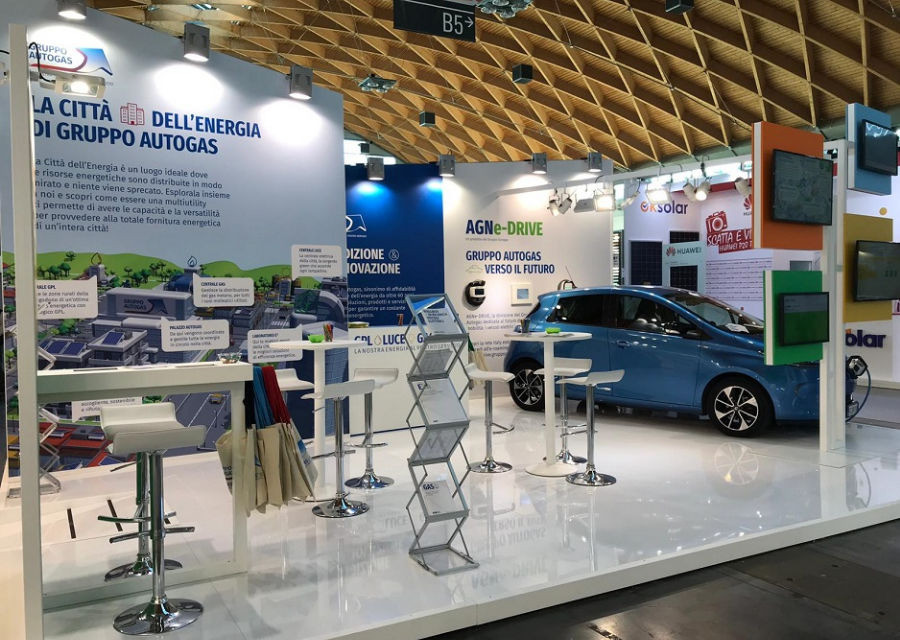 Exhibition scenery for Autogas by Artes Group International