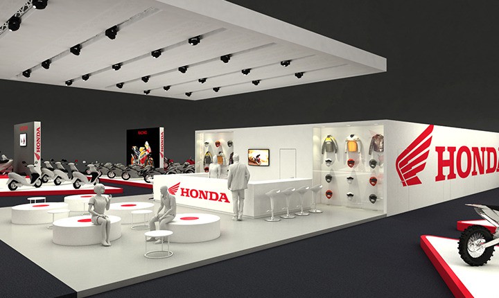 Progettazione set espositivo per Honda by Artes Group